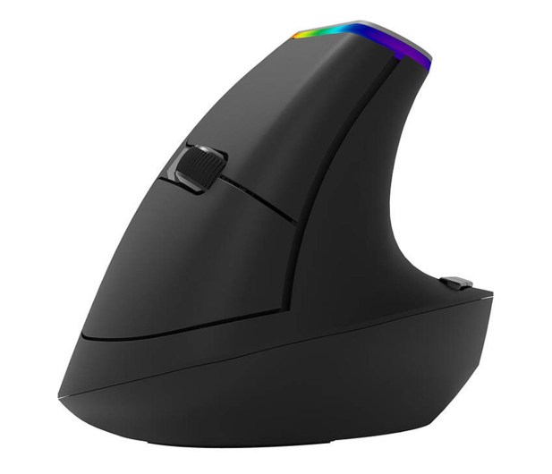Delux Mysz pionowa M618C 2.4G 1600DPI RGB M618C Black - 1183565 - zdjęcie 2